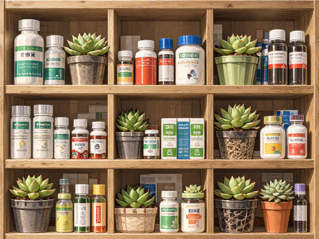 家用药品分类收纳与多肉植物展示架,打造整洁美观家居空间