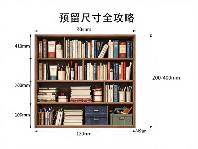 书桌一体设计层板间距200-400mm,预留尺寸全攻略