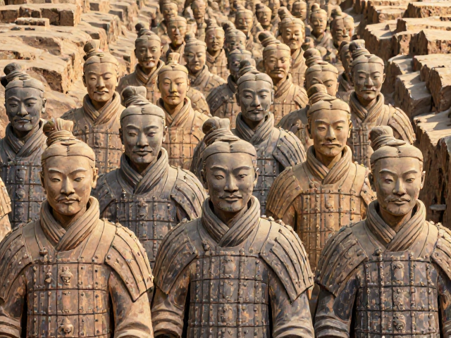 秦始皇陵兵马俑与秦代军制