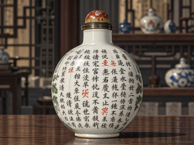 清代瓷胎鼻烟壶书法字体赏析，老壶收藏与鉴定指南