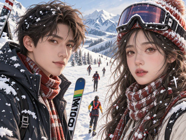 大底传感器滑雪跟拍画质清晰,AI智能剪辑一键生成大片