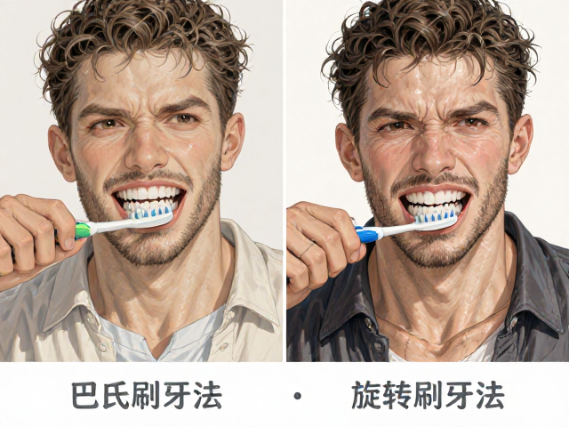 巴氏刷牙法与旋转刷牙法对比，如何有效预防龋齿？