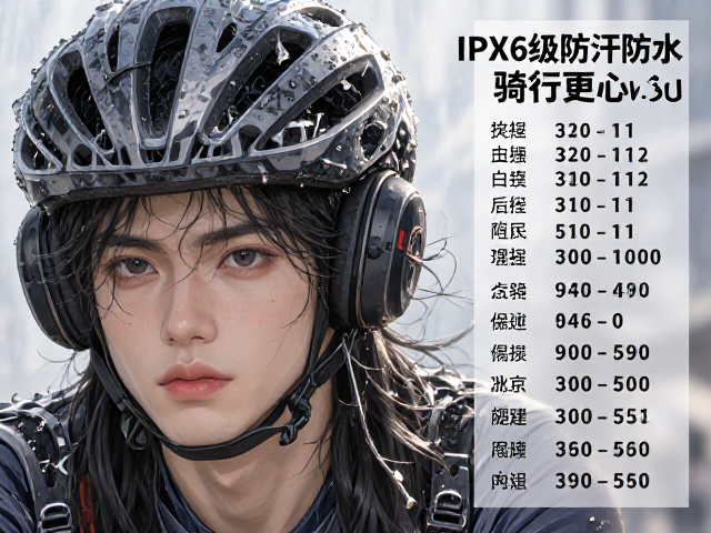 半盔防水骑行耳机推荐,IPX6级防汗防水,雨天骑行更安心