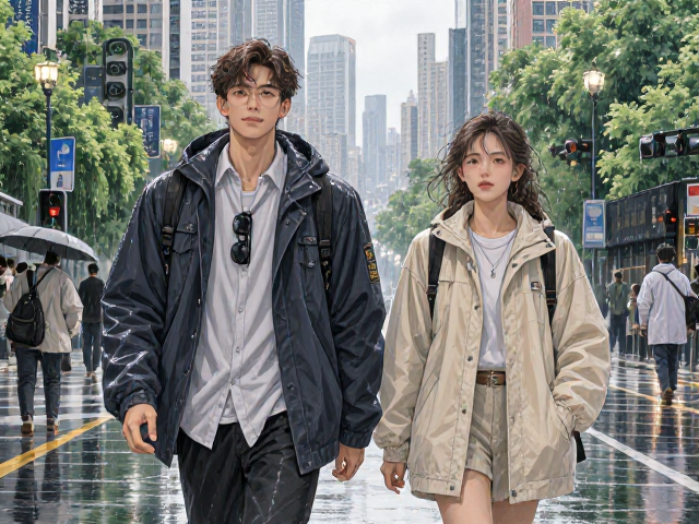 雨天城市漫游与自然景观路线规划