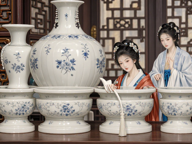 苏作家具上的仕女图，仿古白瓷构件的雅致韵味