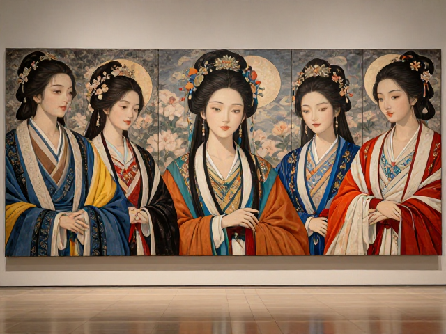 从坦培拉渊源看古代蜡彩,博物馆展中的平面化构图美学