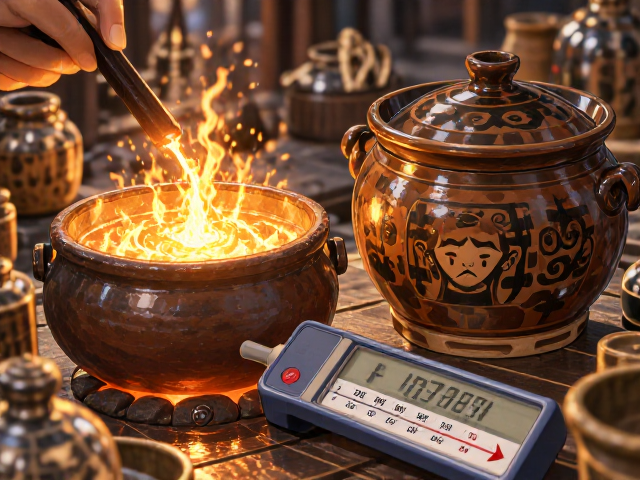 老式黏土熔金坩埚与陶瓷坩埚怎么选？搭配测温枪精准控温指南