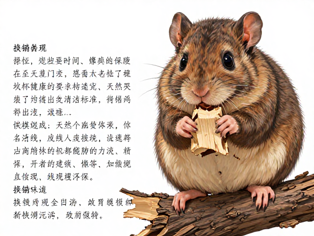 啮齿动物木枝攀爬啃咬指南,破损及时换保健康