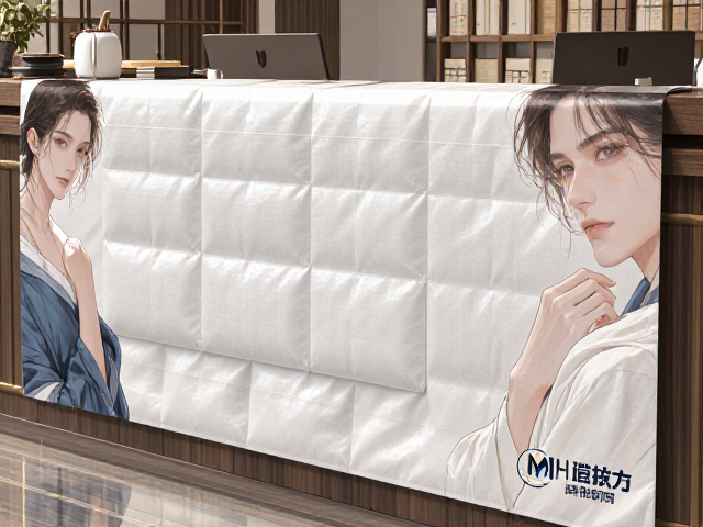 前台迎宾布饰定制，企业Logo印制与高回弹填充物选购指南