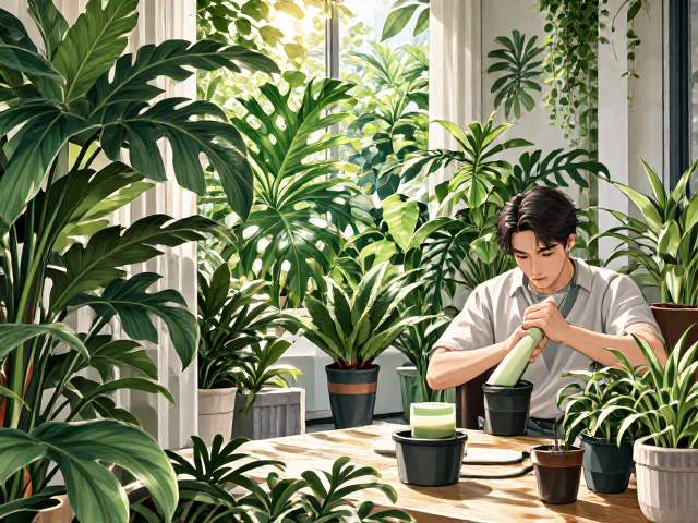成人房绿植搭配指南,精选耐阴防潮品种,打造健康呼吸空间