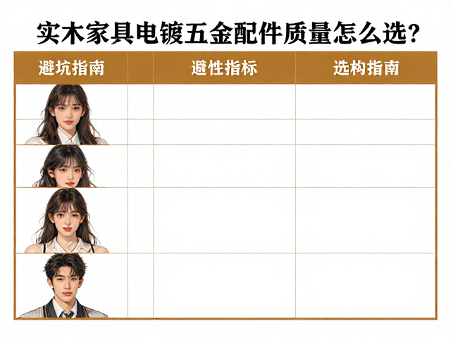 实木家具电镀五金配件质量怎么选?避坑指南与选购技巧