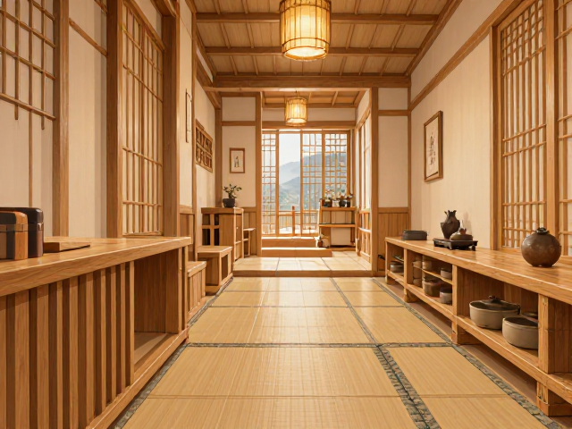 E1级实木日式风装修，环保原木竹家具打造自然居家美学