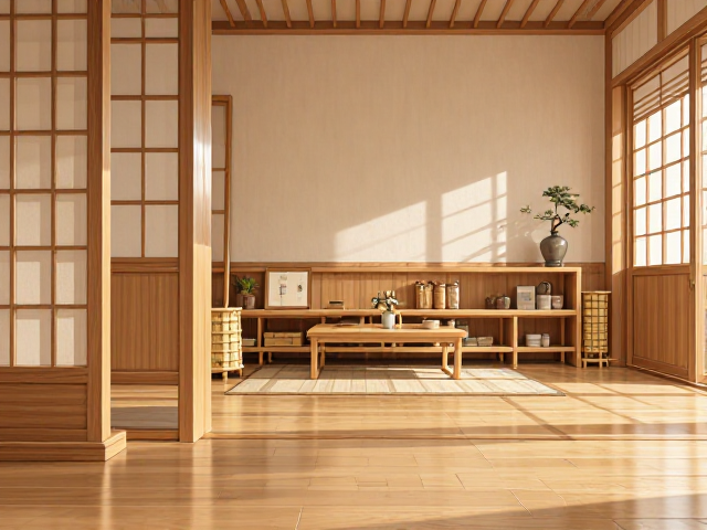E1级实木日式风装修，环保原木竹家具打造自然居家美学