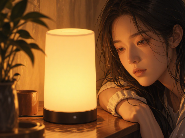 北欧风语音控制暖光台灯,智能调光氛围感拉满