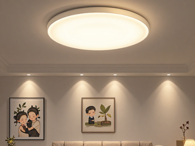 客厅主厅装修指南,安全圆角灯具搭配装饰画射灯,打造温馨又高颜