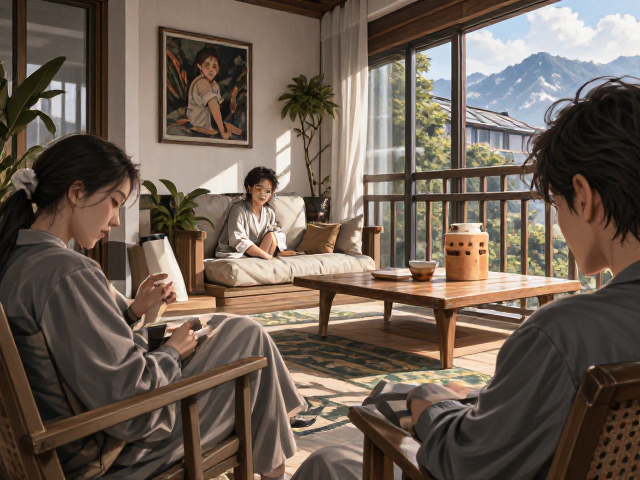 北欧风阳台休闲区,模块化设计打造灵动小空间