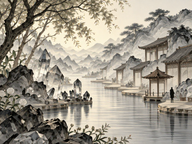水晶与纸艺的日式禅意，打造高颜值家居美学灵感