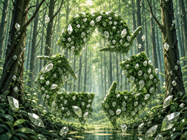 环保可回收材料喷漆水晶工艺,绿色美学与SEO流量新趋势