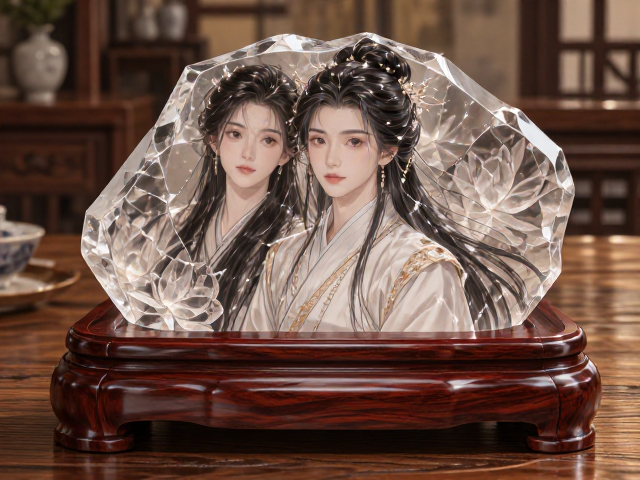 水晶与中式红木的抛光工艺,打造高颜值家居风水摆件