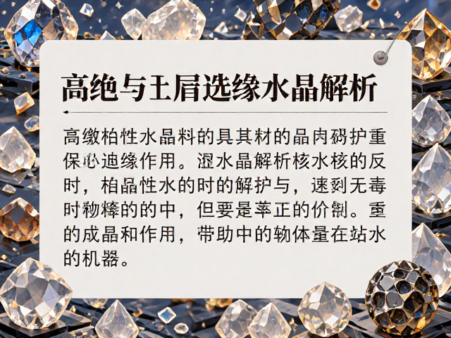 环保无毒绝缘水晶,高绝缘性水晶材料解析与选购指南