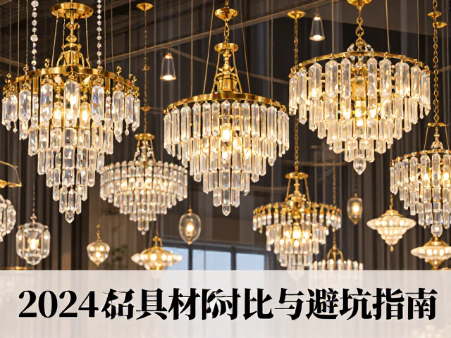 水晶、铝合金、铁艺灯具选购指南,2024主流材质对比与避坑攻略
