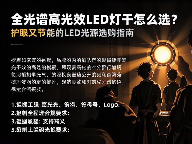 全光谱高光效LED灯怎么选?护眼又节能的LED光源选购指南