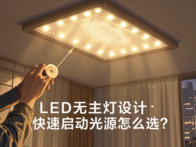 LED无主灯设计,快速启动光源怎么选?2024避坑指南