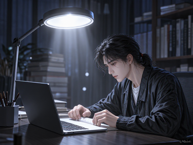 LED书房阅读灯选冷白光(5000K-6500K),护眼提效指南