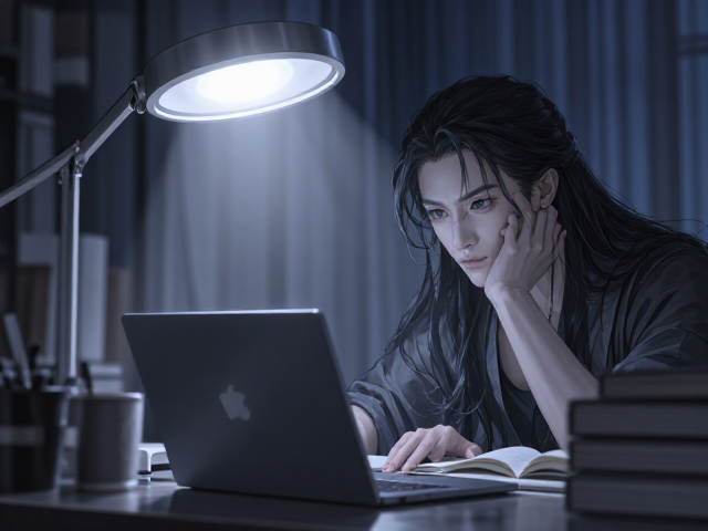 LED书房阅读灯选冷白光(5000K-6500K),护眼提效指南