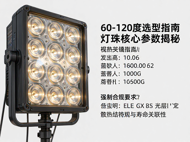 LED泛光灯60-120度选型指南,灯珠核心参数揭秘