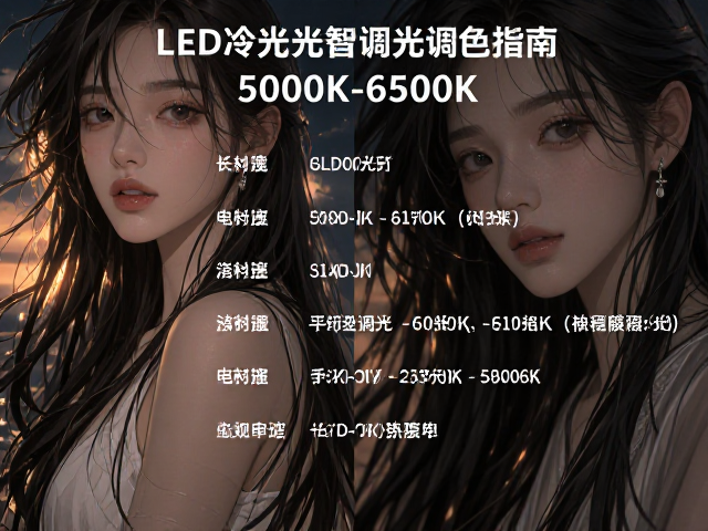 LED冷白光智能调光调色指南，5000K-6500K如何选择不刺眼