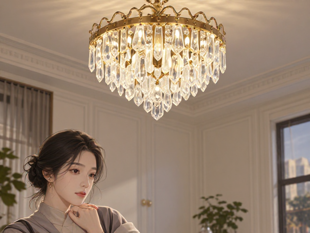 智能语音,感应控制水晶吊灯,打造全屋智能照明新体验