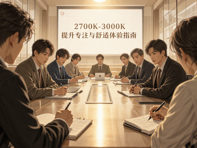 智能语音会议室选暖白光(2700K-3000K),提升专注与舒适体验指南