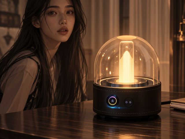 智能语音皮革包裹灯，调光调色，打造高级感家居氛围