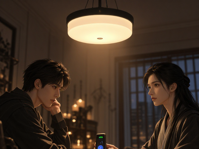 智能语音吊灯,调光调色主照明,一键掌控全屋氛围