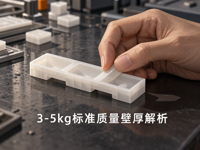 小型塑料件厚度计算,3-5kg标准重量壁厚解析