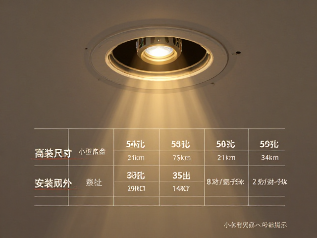 筒灯开孔尺寸怎么选?小型底盘直径对照表及安装指南