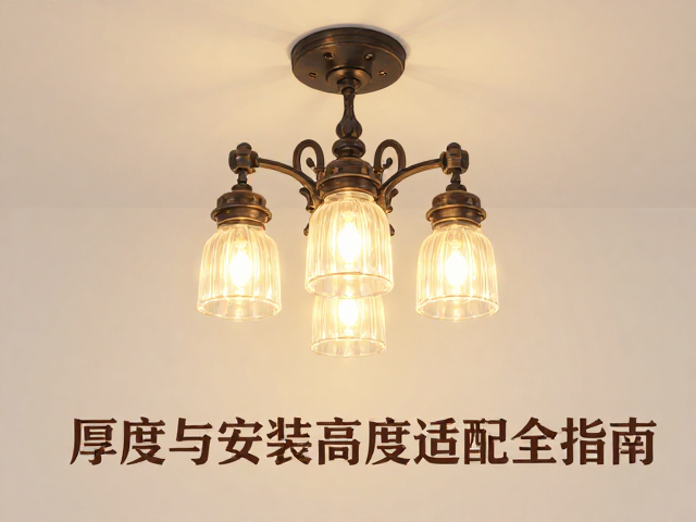 小型吸顶灯怎么选？铁艺厚度与安装高度适配全指南