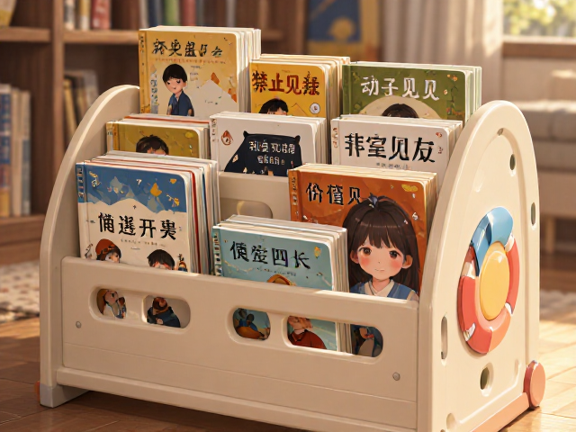 家用儿童阅读好帮手,活泼童趣绘本架,辅助亲子共读时光