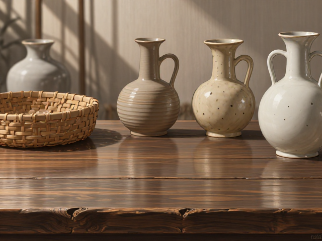 陶瓷摆件搭配指南,木质需防潮防晒,手工编织感强更显质感