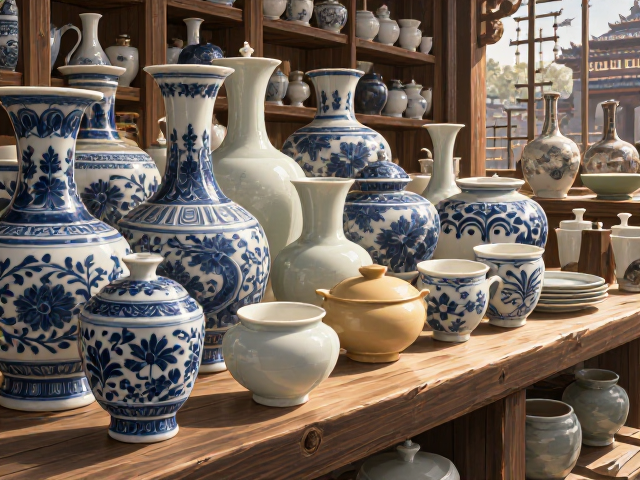 陶瓷摆件常见种类,青花、骨瓷、粗陶选购指南,木质防潮防晒要点
