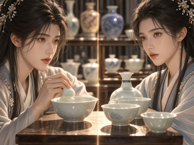 陶瓷摆件怎么选?釉下彩釉上彩工艺对比,挑选通透晶莹高颜值好物