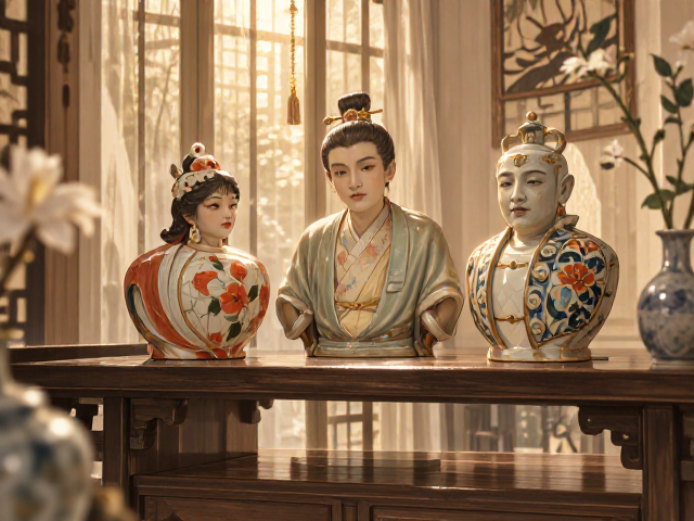 玄关点睛,仿古做旧陶瓷摆件,打造高级感家居氛围
