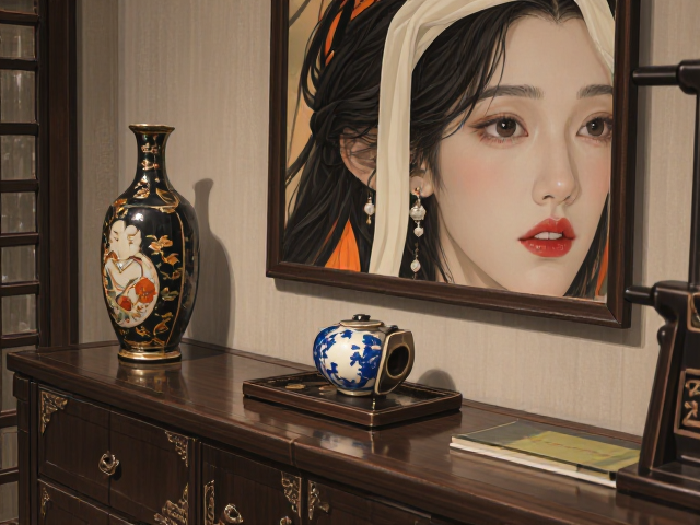玄关镜柜旁摆件灵感,打造艺术画廊感入户空间