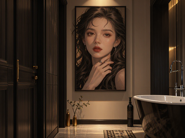 玄关、挂画与浴缸旁的摆件灵感,打造高级感家居角落
