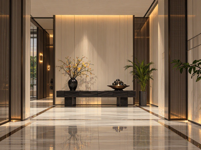 酒店大堂玄关入户摆件推荐,现代简约空间设计灵感
