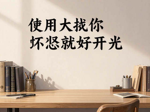 书桌桌面摆件推荐,墙面励志标语打造高效居家软装空间