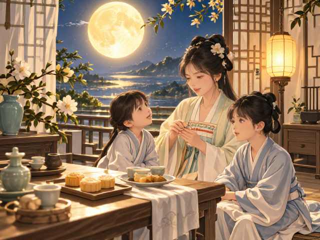 中秋节团圆装饰推荐,清新自然风家用软装摆件指南