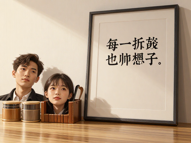 家用软装摆件与墙面励志挂画搭配,办公桌收纳提升效率