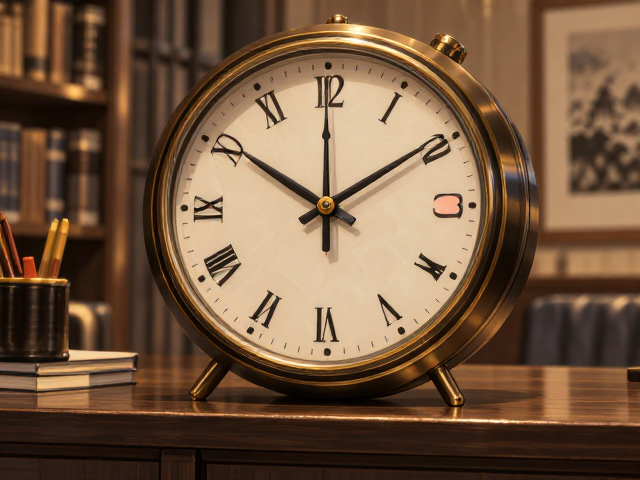轻奢风办公室前台钟,家用软装摆件提亮空间格调